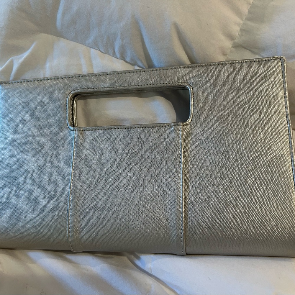 Elegant Silver Clutch Bag